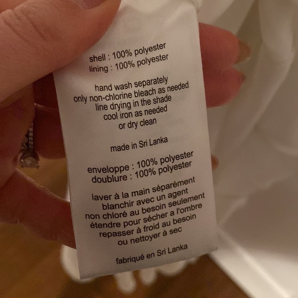 David’s bridal studio white dress. Like new. Worn once - Picture 7 of 7